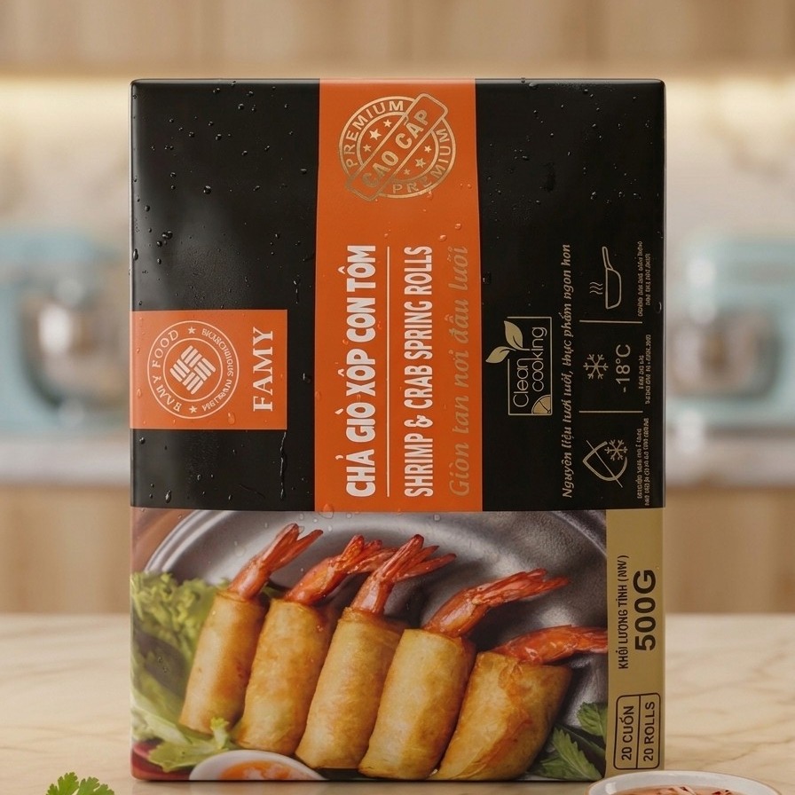 Chả giò xốp con tôm cao cấp